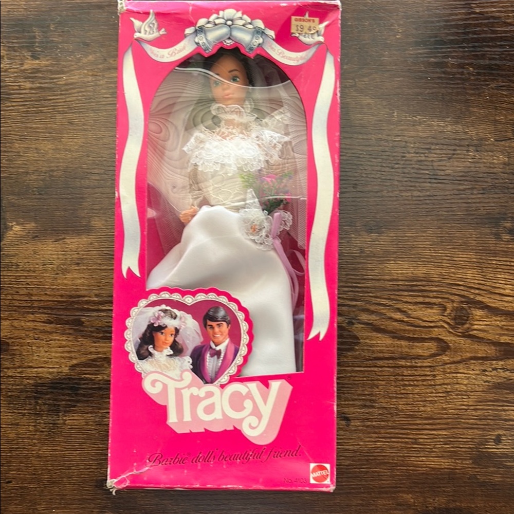 Mattel Tracy Bride Doll - Pink and White